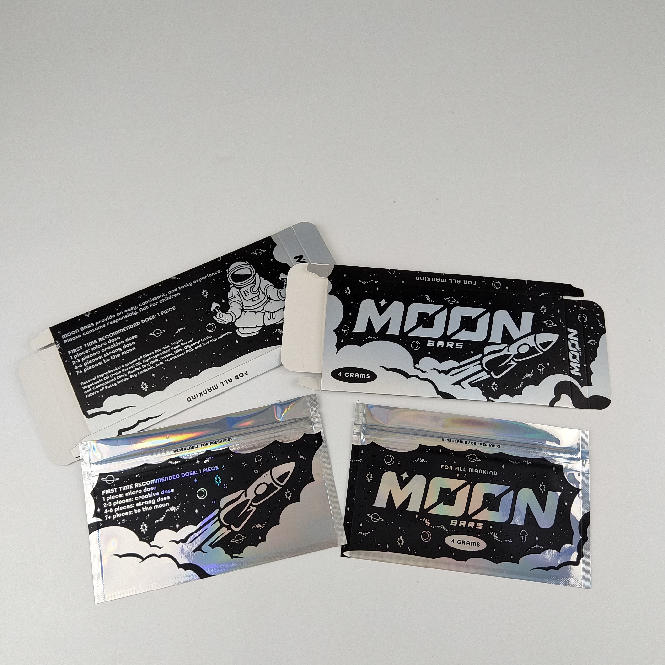 Chocolate Candy Bar Makanan Kemasan Kotak Kertas Cetak Kustom Kotak Makanan Karton