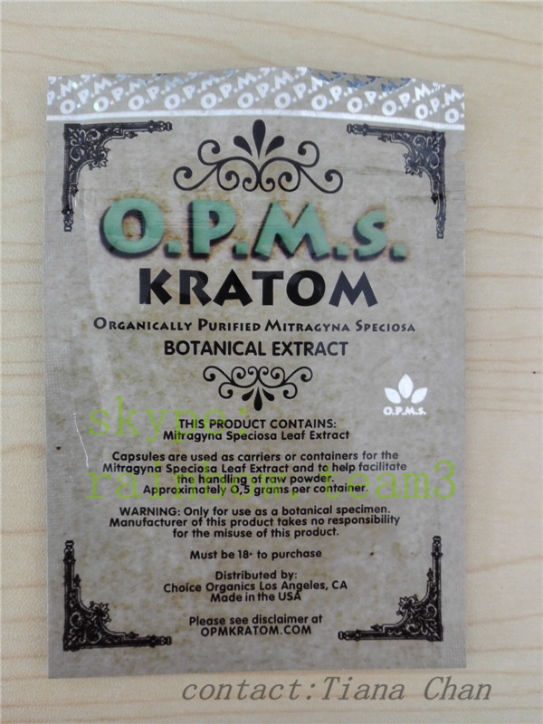 Kemasan Herbal Dupa Ziplock emas aluminium foil 3ct opms bubuk