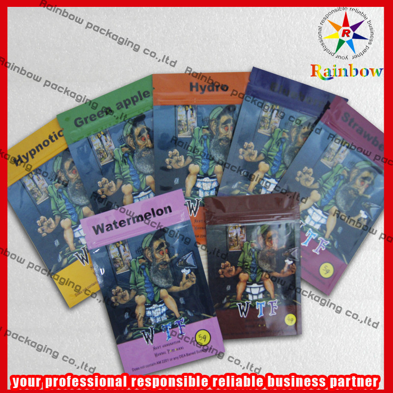 Pencetakan Vivid Kantong Dupa Herbal ， Kantong Aluminium Foil