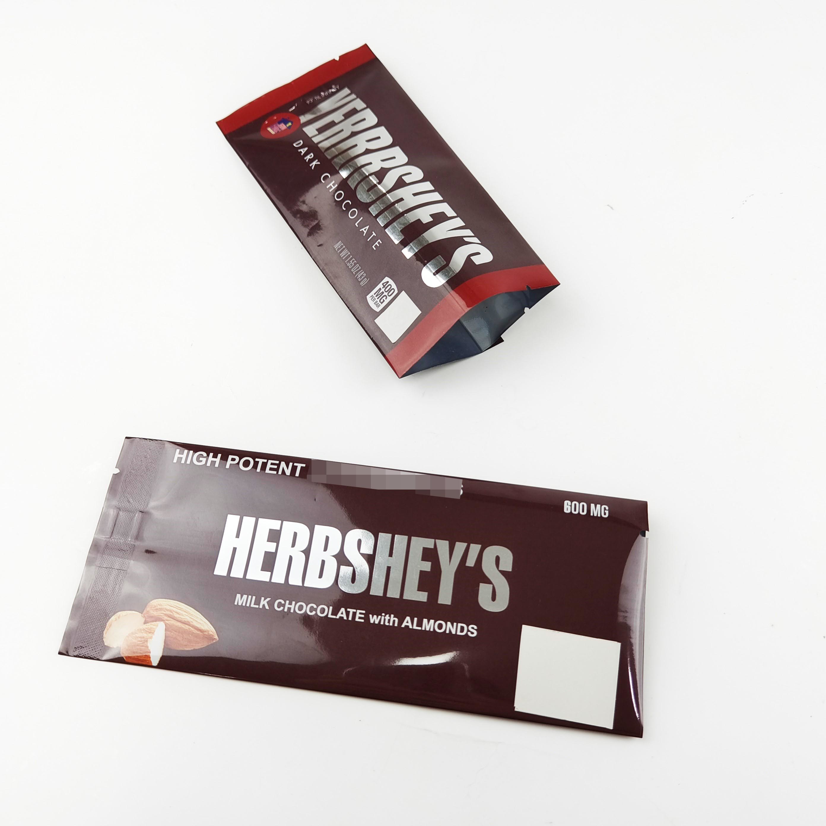 600mg Chocolate Packaging Pouch Logo Kustom Foil Bag Chocolate Packing Sachet