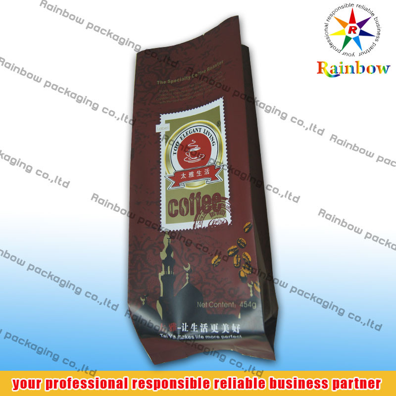 Matt Coffee Tea Bags Packaging, Kantong Aluminium Foil