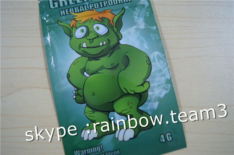 Tas dupa Herbal / tiga sisi segel ritsleting tas / tas dupa herbal kustom untuk 1g / 2g / 3g / 4g / 5g tas sachet untuk bubuk