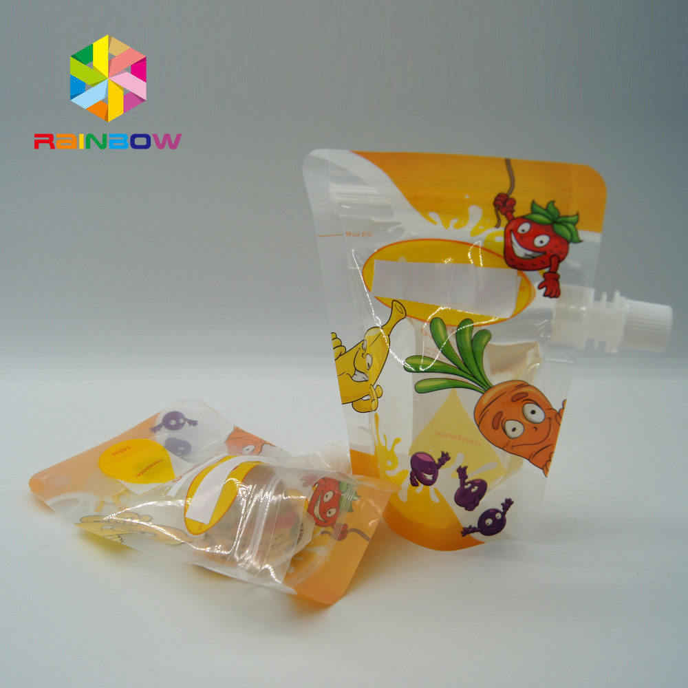 Ramah Lingkungan Stand Up Spout Pouch Kantong Plastik Dengan Ziplock