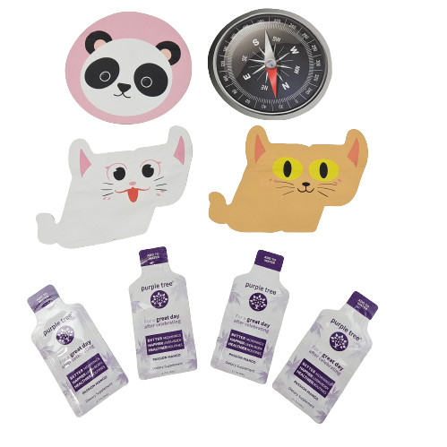 Kustom Die Cut Mylar Bags 1g 3.5g 7g 14g 28g Tahan Anak Untuk Permen Kue