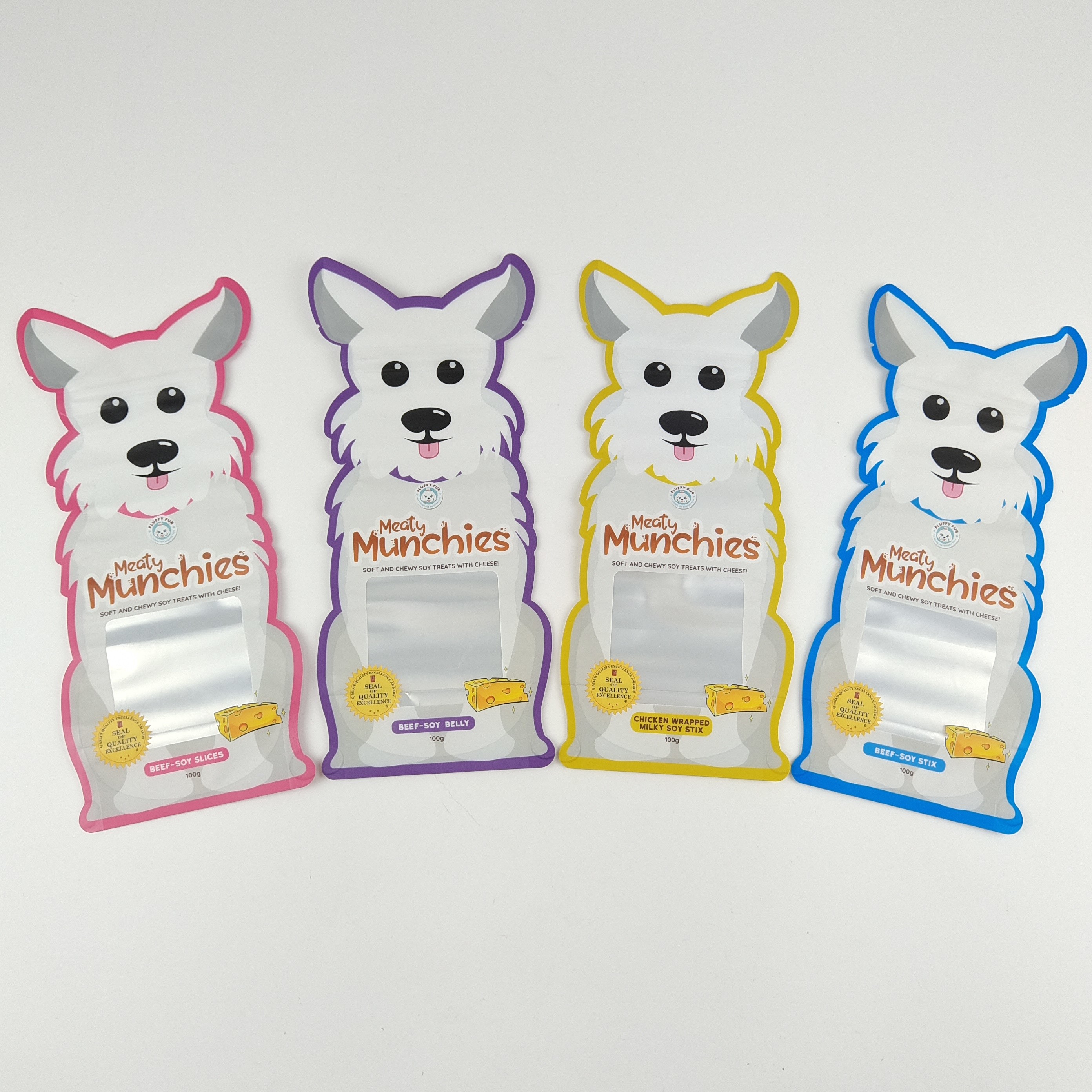 Hologram Dicetak Berbentuk Tidak Teratur Die Cut Mylar Bags 3.5g - 28g Childproof Smell Proof Bag