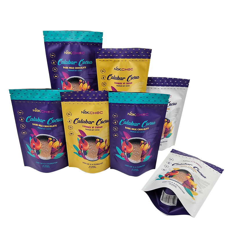 Kemasan Edible Stand Up Pouch Bag Dengan Zipper Smell Proof