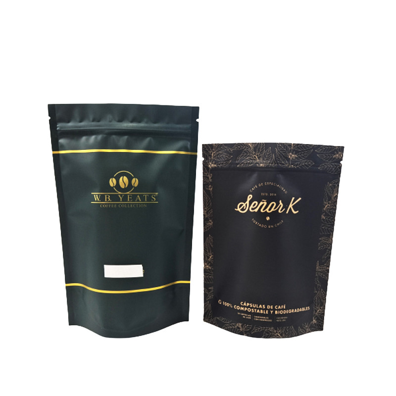 Smell Proof Aluminium Foil Bags Untuk White Coffee Beans Tea Custom Logo