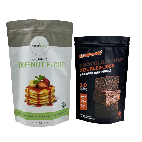 Tas Kemasan Mylar Cetak Kustom Bau Bukti Stand Up Hologram Cookie 30 Mikron