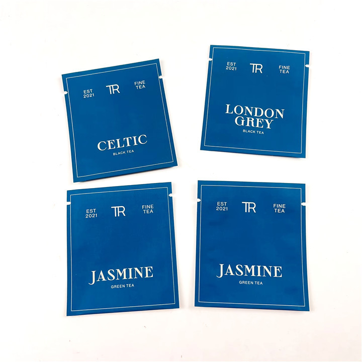 500Ppcs Packaging Printing Mylar Bags Untuk Black Green Tea Heat Seal Pouches