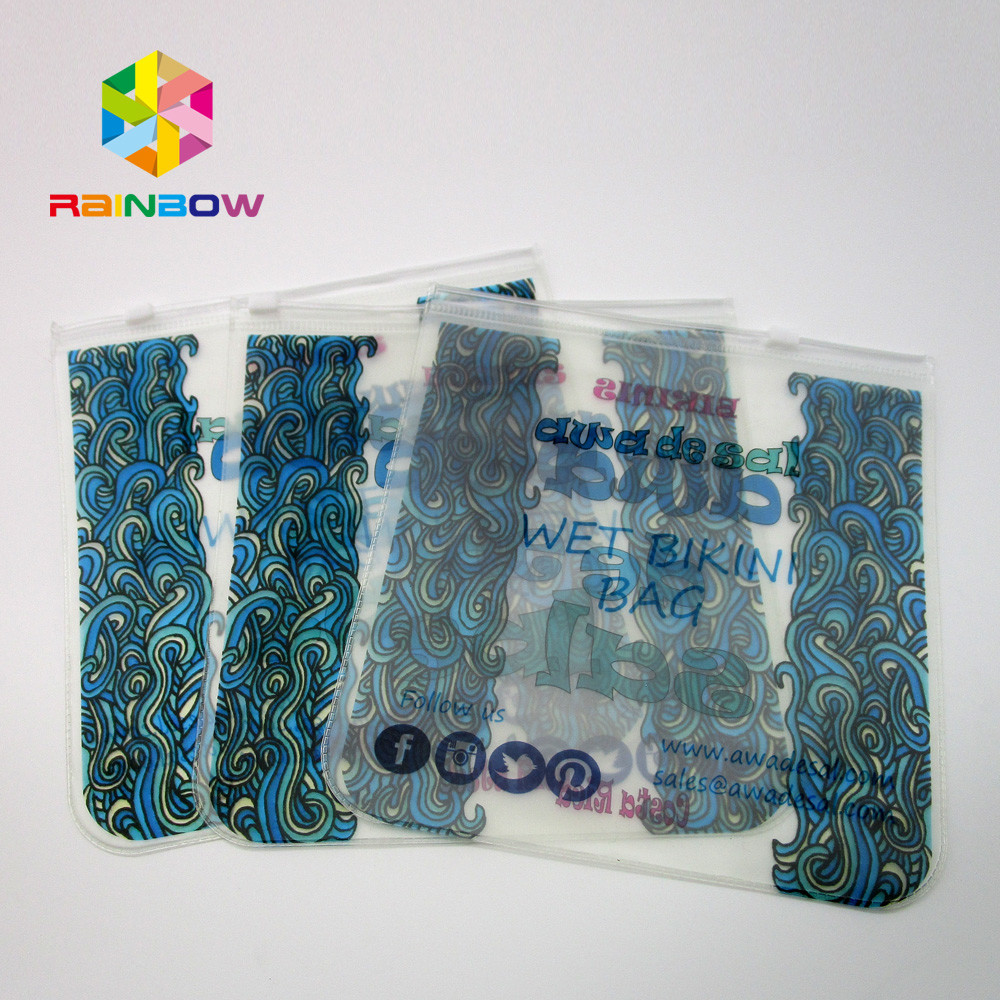 Tas Bikini PVC Tas Transparan, Tas Pakaian Renang Plastik EVA Dengan Zipper