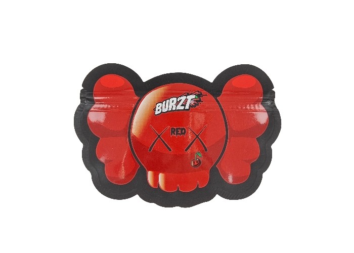 Kantong Bukti Bau Plastik Cetak Logo Kustom 0,125oz 1oz Tas Mylar Ziplock yang Dapat Dimakan