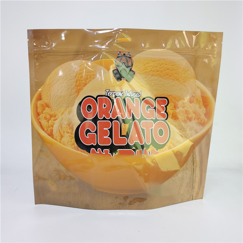 Tas Pencetakan Digital 3.5G 1LB Soft Touch Holographic Bag High Barrier Smell Proof Child Proof Zipper Stand Up Bags