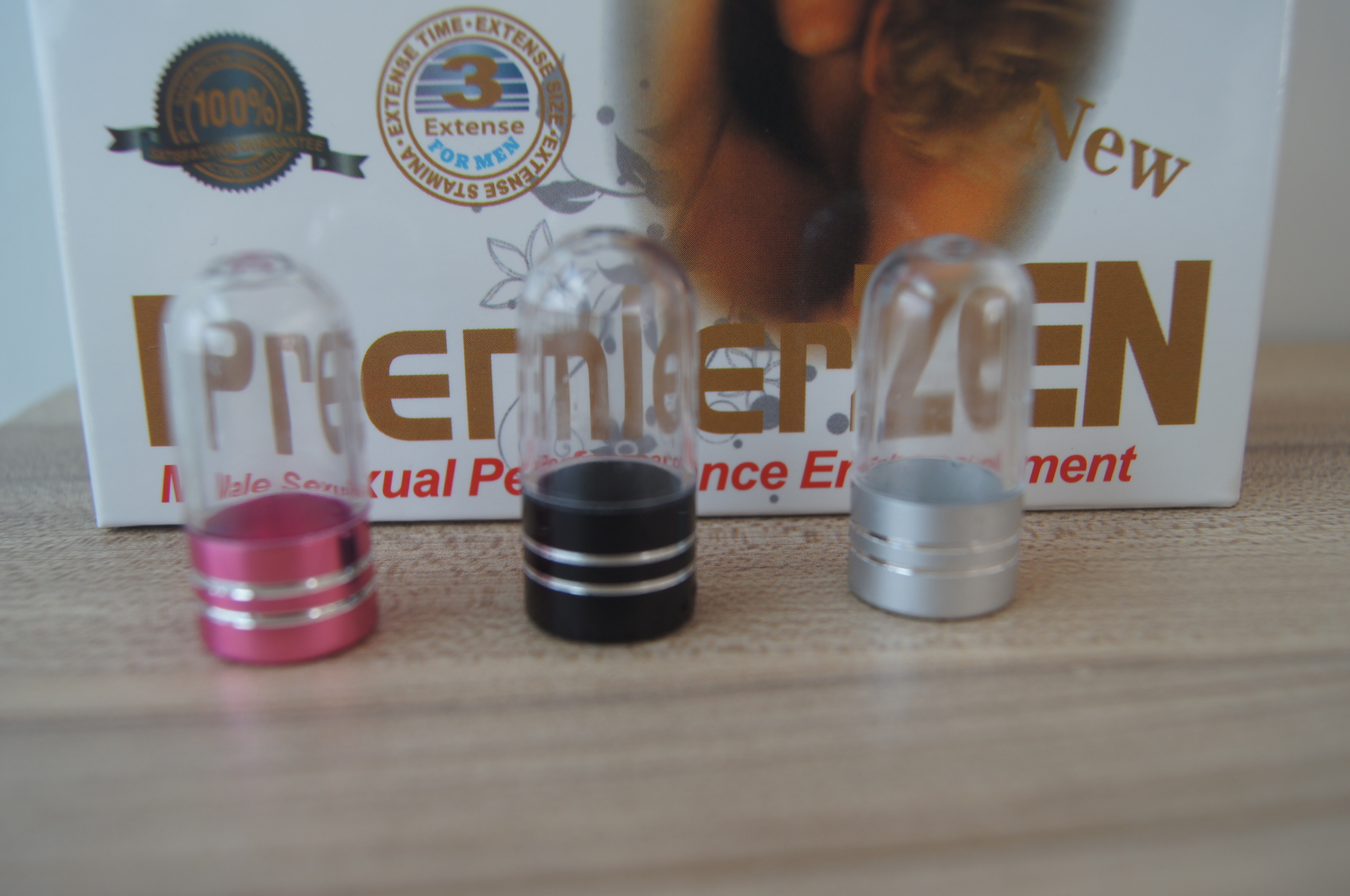 Botol Pil Plastik Kosong Kapsul Bentuk Kontainer Botol PremierZen 3d Kartu Pengemasan