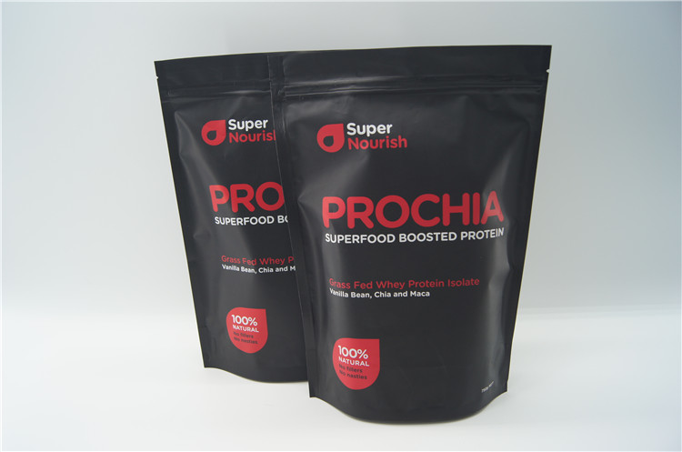 Aluminium foil nutrisi berkualitas tinggi berdiri kemasan tas dengan ritsleting