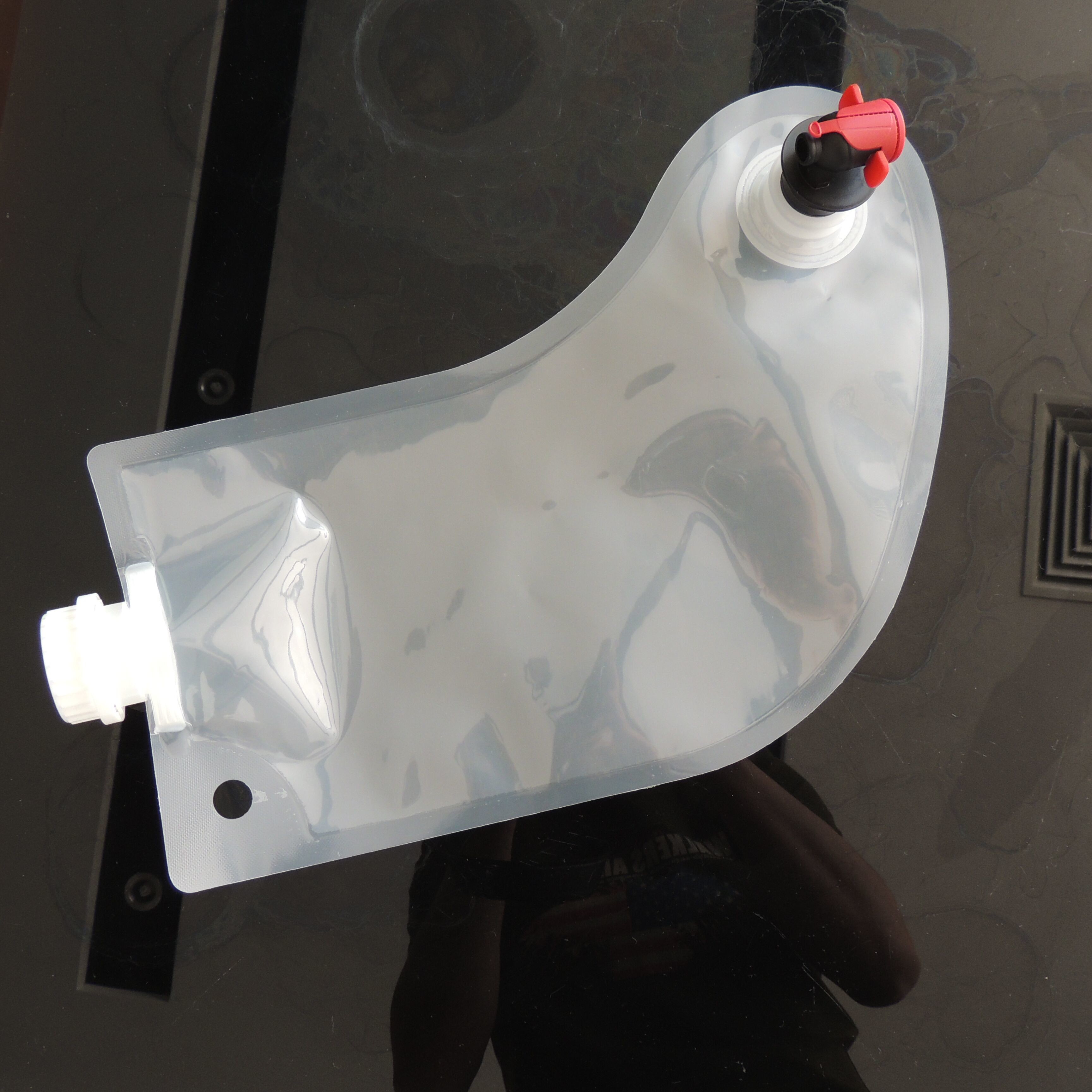 Dijual panas natal stockings1L anggur / minuman / buah kantong anggur transparan