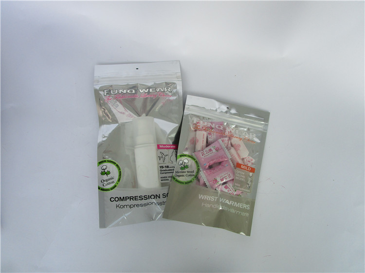 kualitas tinggi tiga sisi tas segel dengan tas ziplock / ziplock / ritsleting tas untuk pakaian
