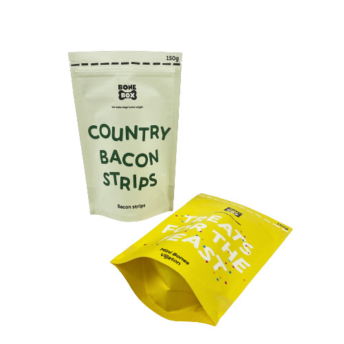 Biodegradable Coffee Bean Packaging Bag Kraft Paper Daur Ulang Stand Up Bag Coffee Bag