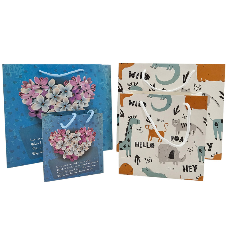 Perbaikan Kemasan Kantong Kertas Kraft Berkualitas Tinggi Kantong Belanja Biodegradable Kantong Kain