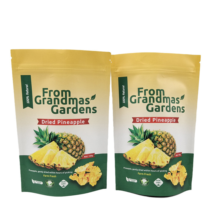 Custom Printing Gold Stamp Kraft Paper Bag Digital Print Eco Friendly Mylar Bags