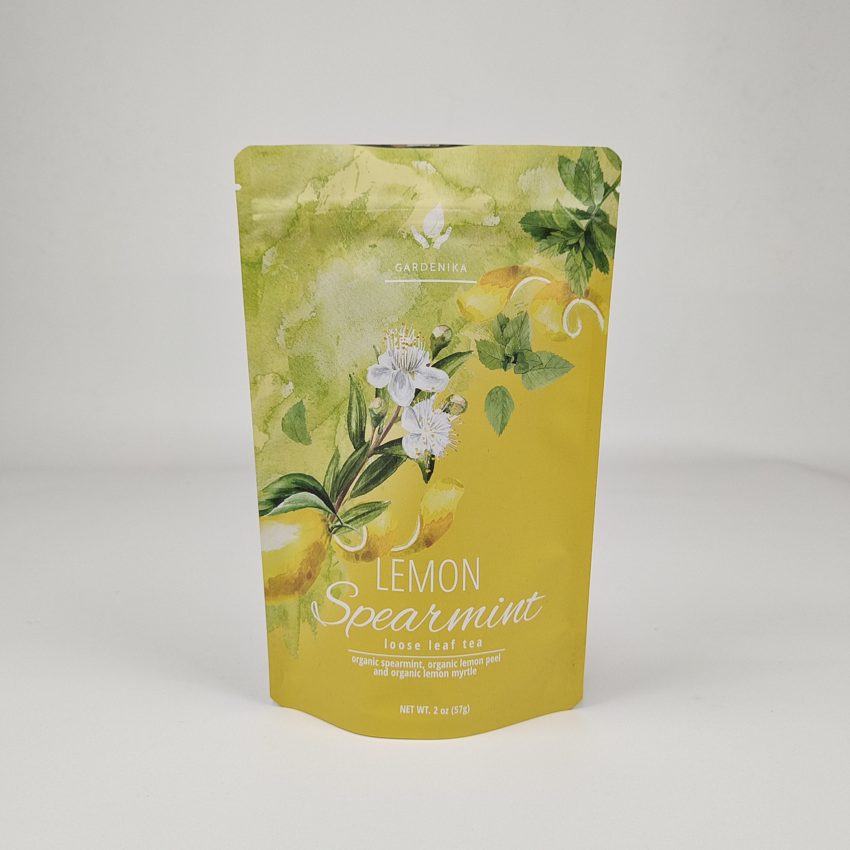 Custom Printed Matte Yellow Stand Up Bag Aluminium Foil Mylar Bag Tea Food Packaging Kantong Plastik Dengan Ziplock