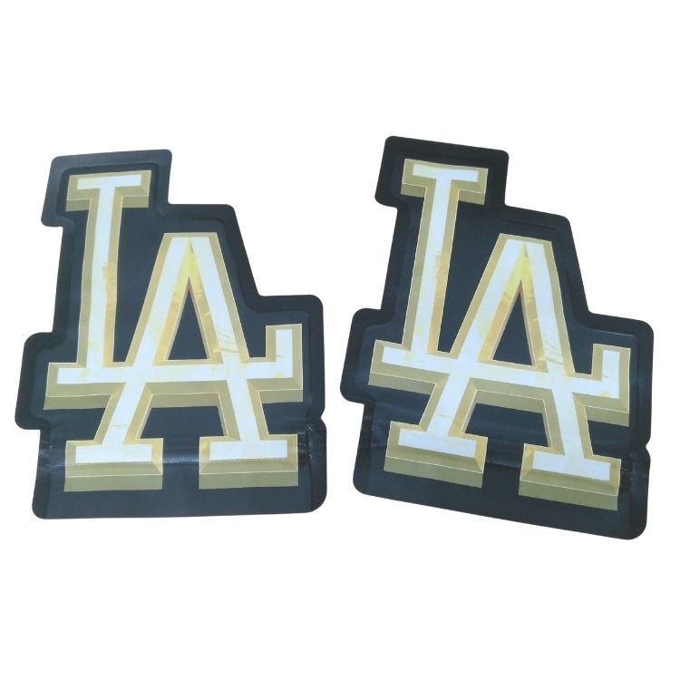 Custom Printed 3.5g Unik Special Die Cut Bentuk Irregular Tas Mylar Disegel 8th Bau Proof Bag Mylar Cali Khusus