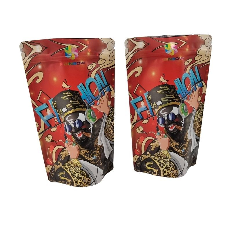 Waterproof dan kokoh kosmetik membawa tas dengan berdiri Zipper