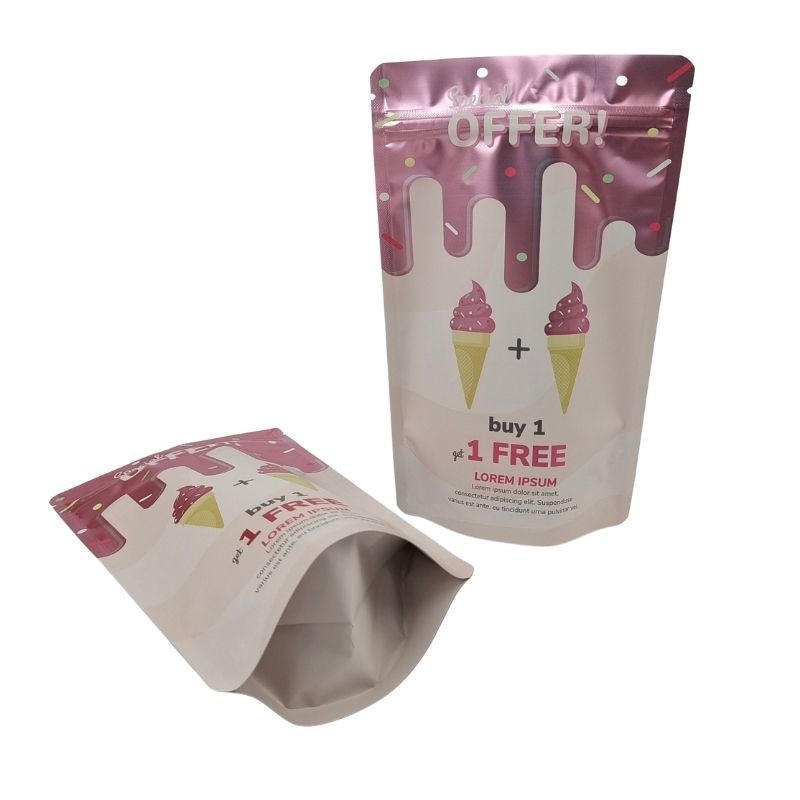 Kantong kemasan makanan dengan kunci ritsleting untuk pesanan khusus diterima