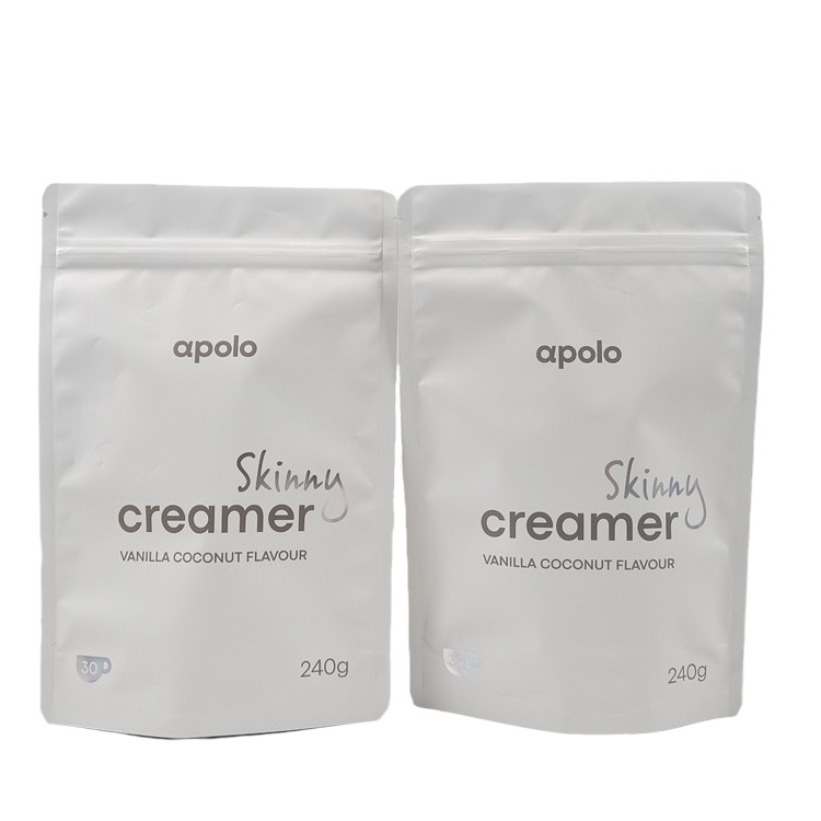 Tas plastik tahan kelembaban Stand Up Mylar Tea Coffee Packaging Bag Dengan Efek Holographic