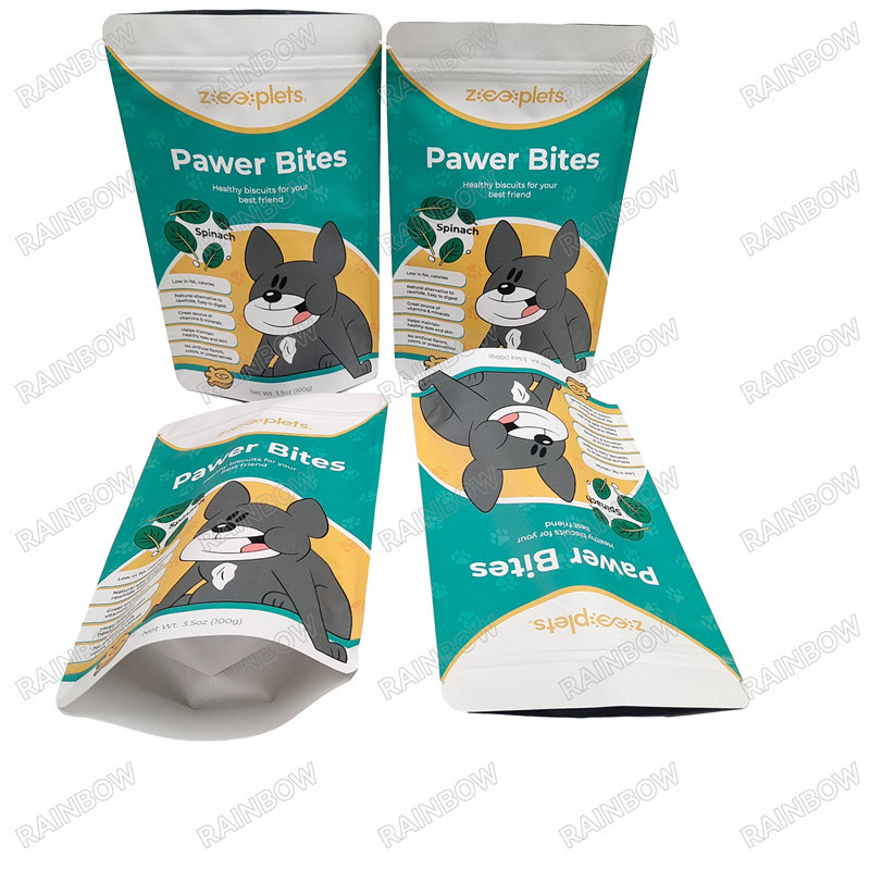Food Grade Pet Snack Bags Matt Finish Bags untuk Makanan Hewan Peliharaan Anda