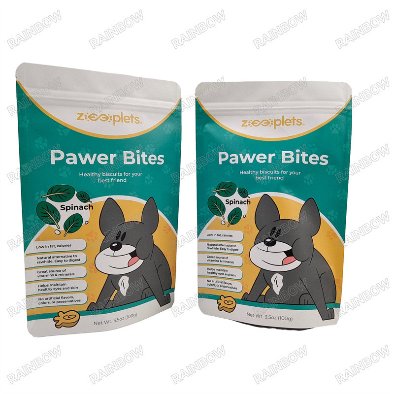 Sampel Gratis Disediakan Percetakan Custom 250g Pet Food Bag untuk Anjing Snack