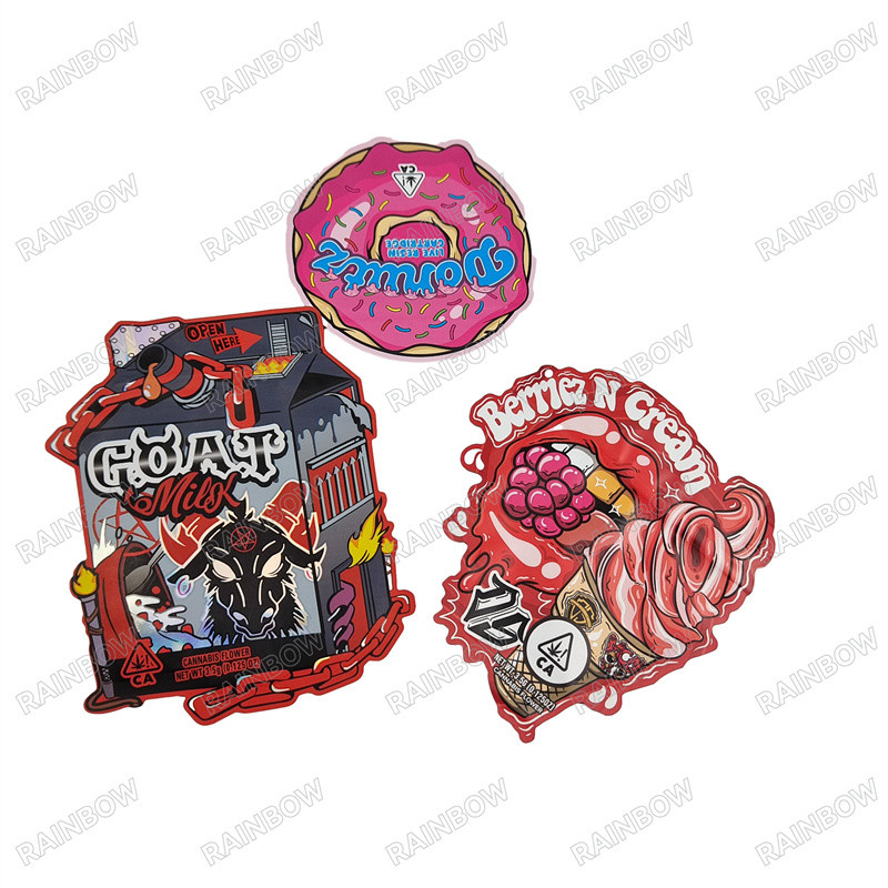 Kantong Cetak Digital Keakuratan Tinggi untuk Kantong Potong Die Proof 3.5g yang Disesuaikan