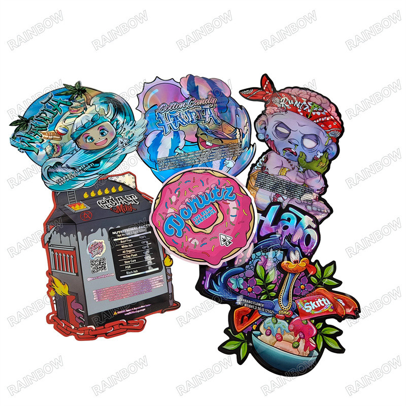 Tas Die Cut yang disesuaikan dengan ritsleting anti anak dan daya tahan lama untuk desain cetak