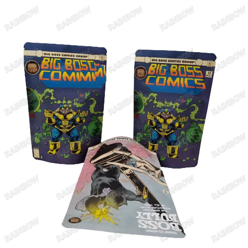 Custom Resalable Heat Seal Stand Up Paper Bag Snack Cookie Makanan Pengemasan Zipper Bag