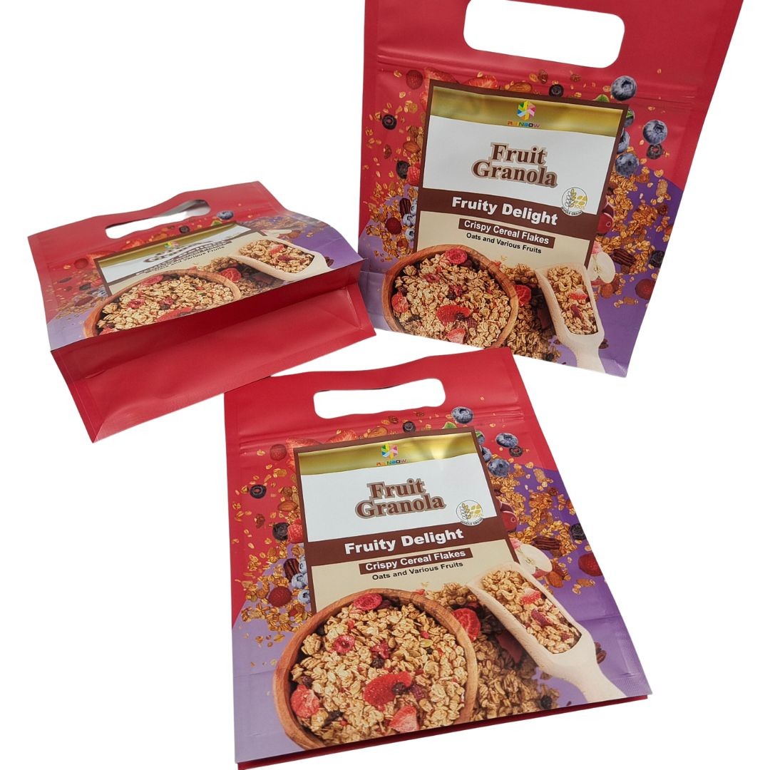 Kemasan Konservasi Makanan Bagian Bawah Kantong Gusset dengan 9 Warna