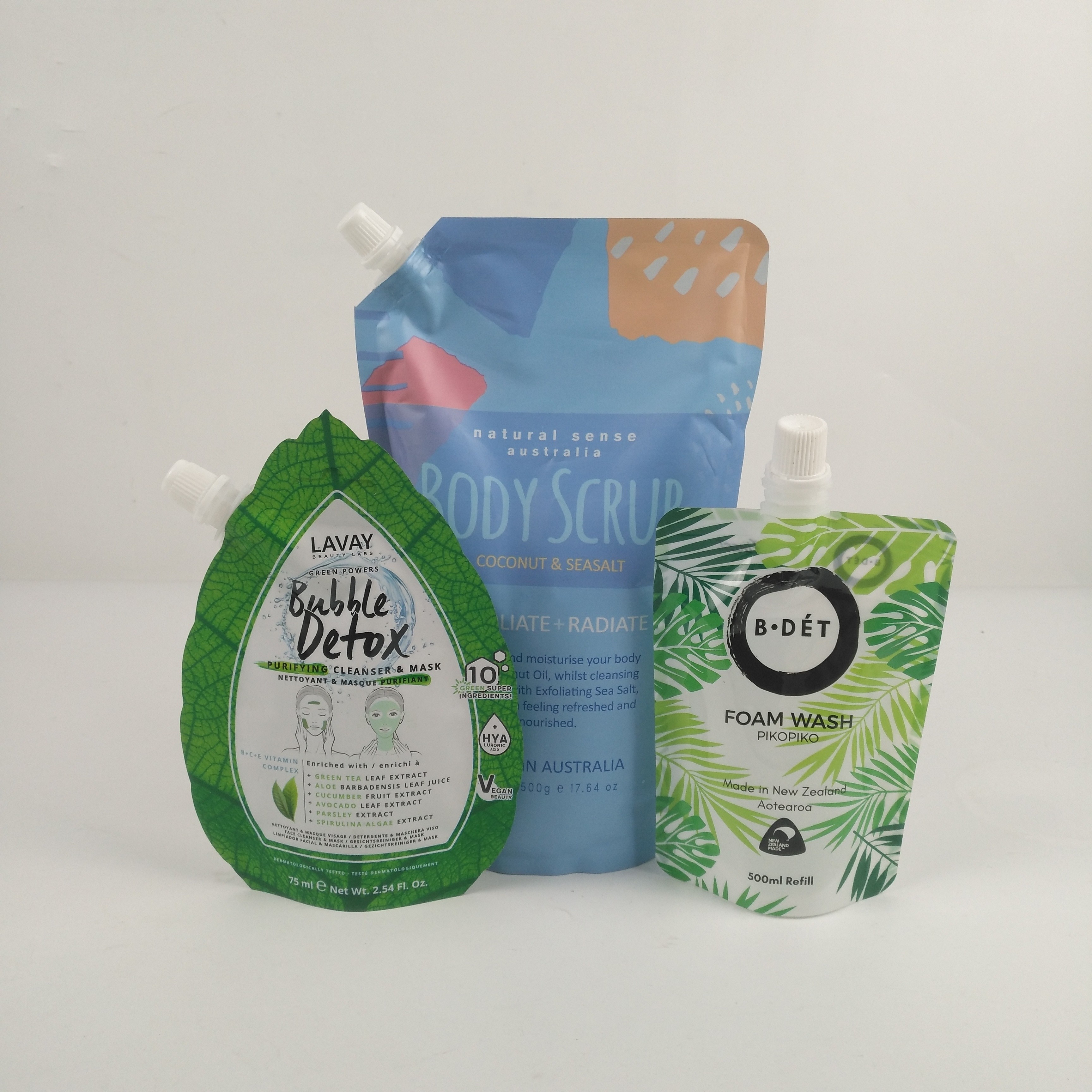 Makanan Stand Up Spout Kantong Kemasan dengan logo yang disesuaikan diterima