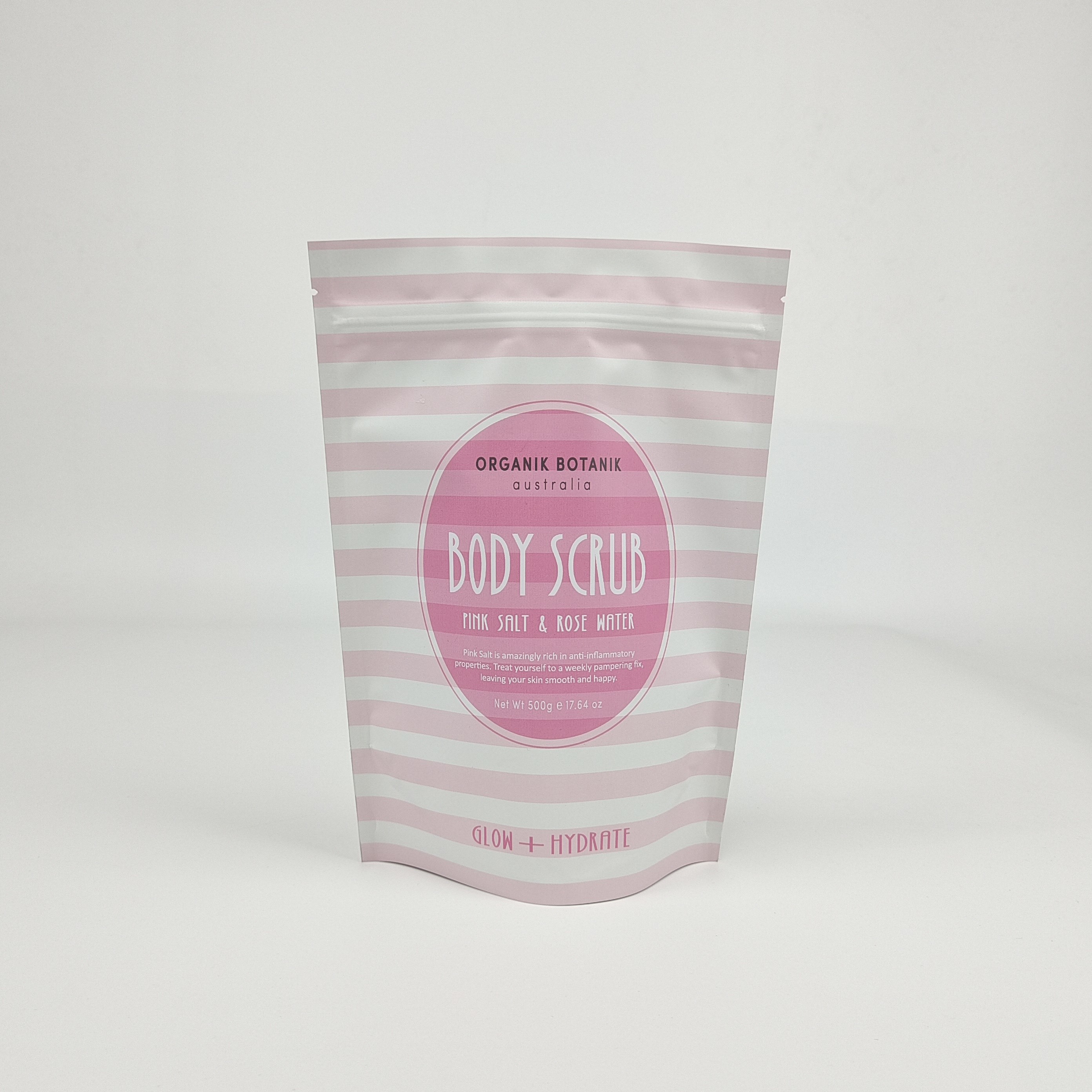 Kemasan yang disesuaikan Stand Up Zipper Bag Plastik Bag Untuk Body Scrub Bath Salt Packing Coffee Body Scrub Bag