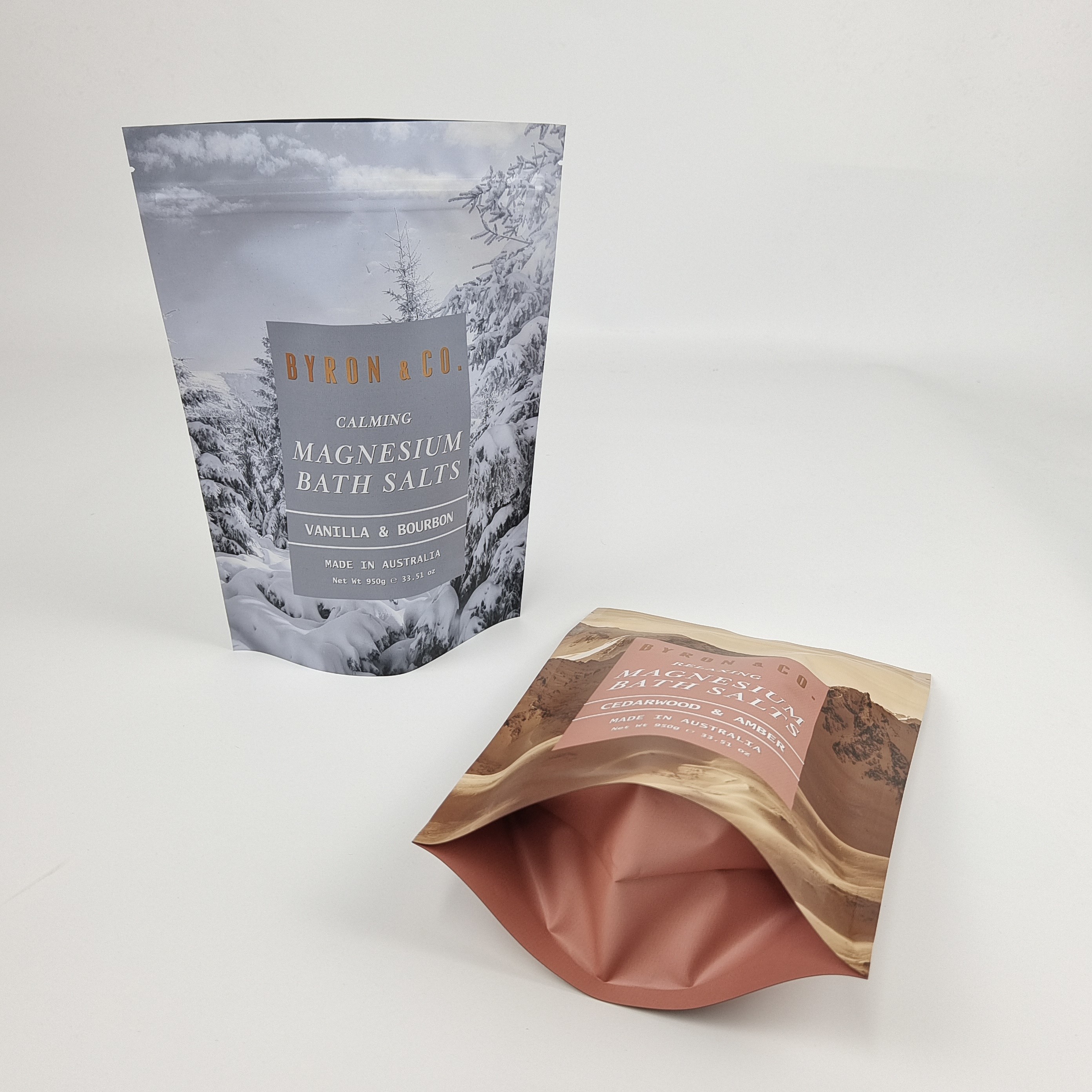 Custom Logo Cetak Bau Proof Makanan Mylar Kelembaban Proof Mat Aluminium Foil Berdiri Kantong Body Scrub Packaging Bag