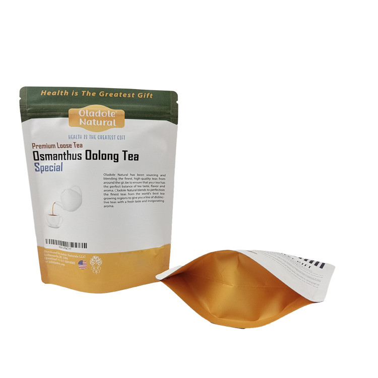 Low MOQ Stand Up Resalable Zipper Kraft Paper Bag Custom Biodegradable Resalable Mylar Bags untuk Pet Treat