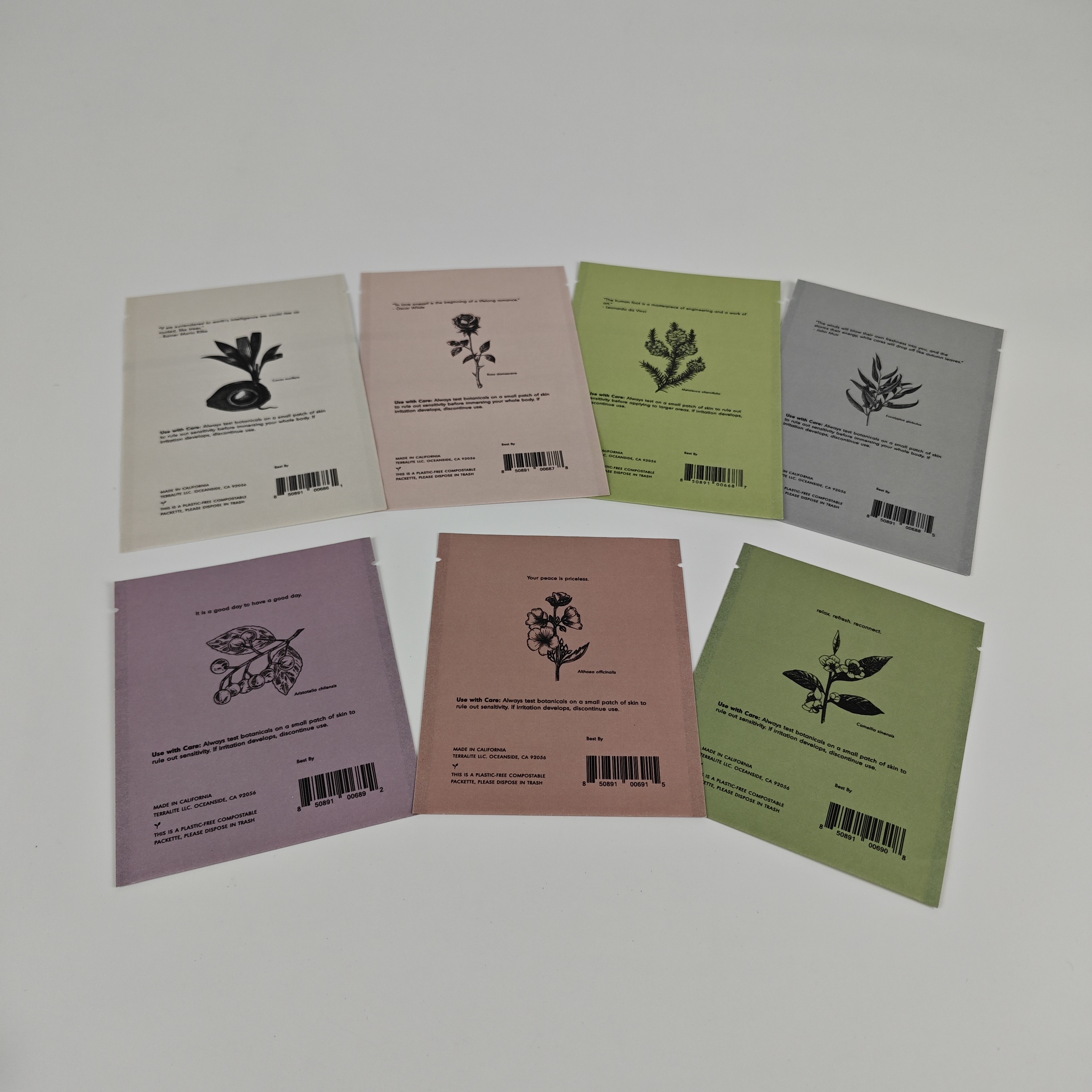 Ziplock Biodegradable Kraft Stand Up Pouch Digital Printing Tas Mylar yang dapat ditutup kembali