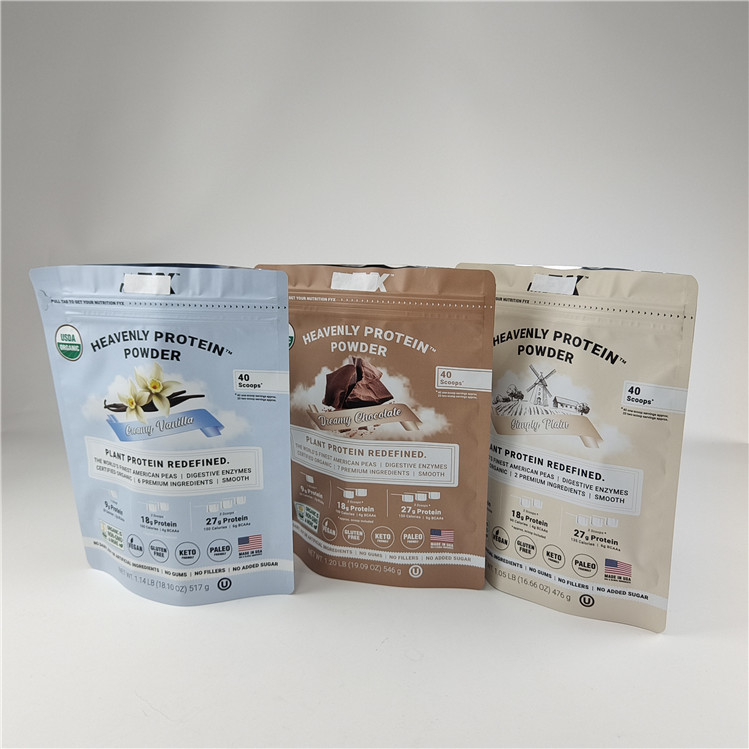 Custom Digital Printing Stand Up Zipper Bags Bau Proof Kelembaban Proof