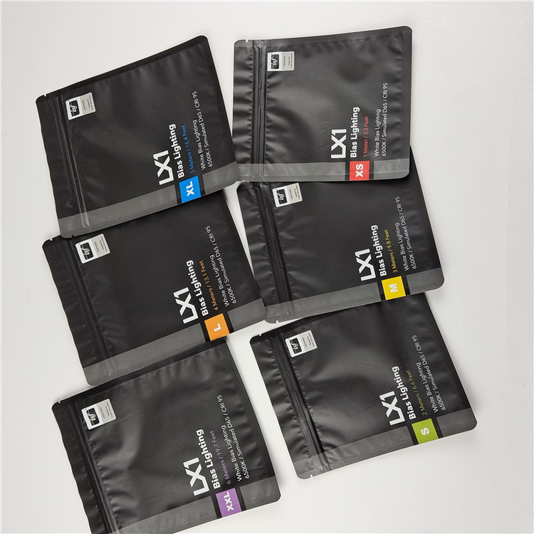 Top Quality Custom Logo Printed Tiga Sisi Segel Tas untuk Perawatan Gigi Kemasan dengan bahan ramah lingkungan dan aman