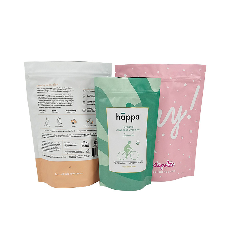 Stand Up/Doy Pack/Doy Pack/Doy Packaging Aluminium Foil Bagging dengan Top Zipper