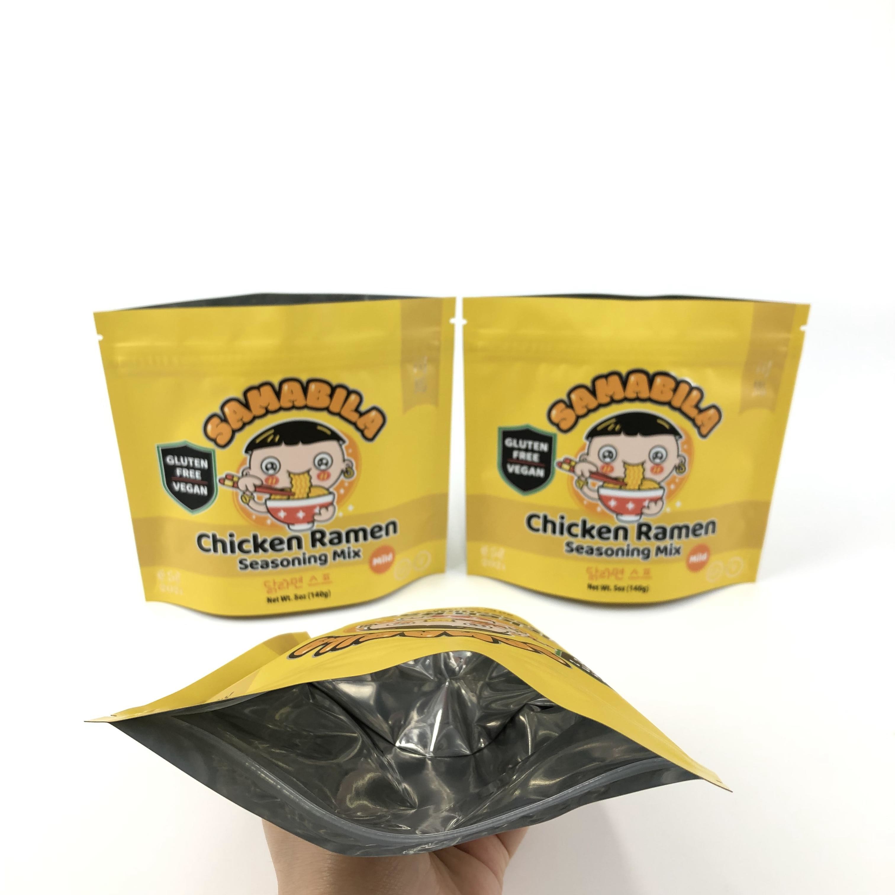 Membungkus kemenyan herbal untuk tas berdiri dengan sistem penutupan ritsleting