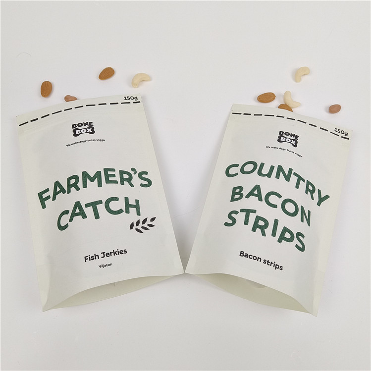 Custom Digital Printing Stand Up Zipper Bags Bau Proof Kraft Paper Bag Custom Printing Biodegradable Paper Bag