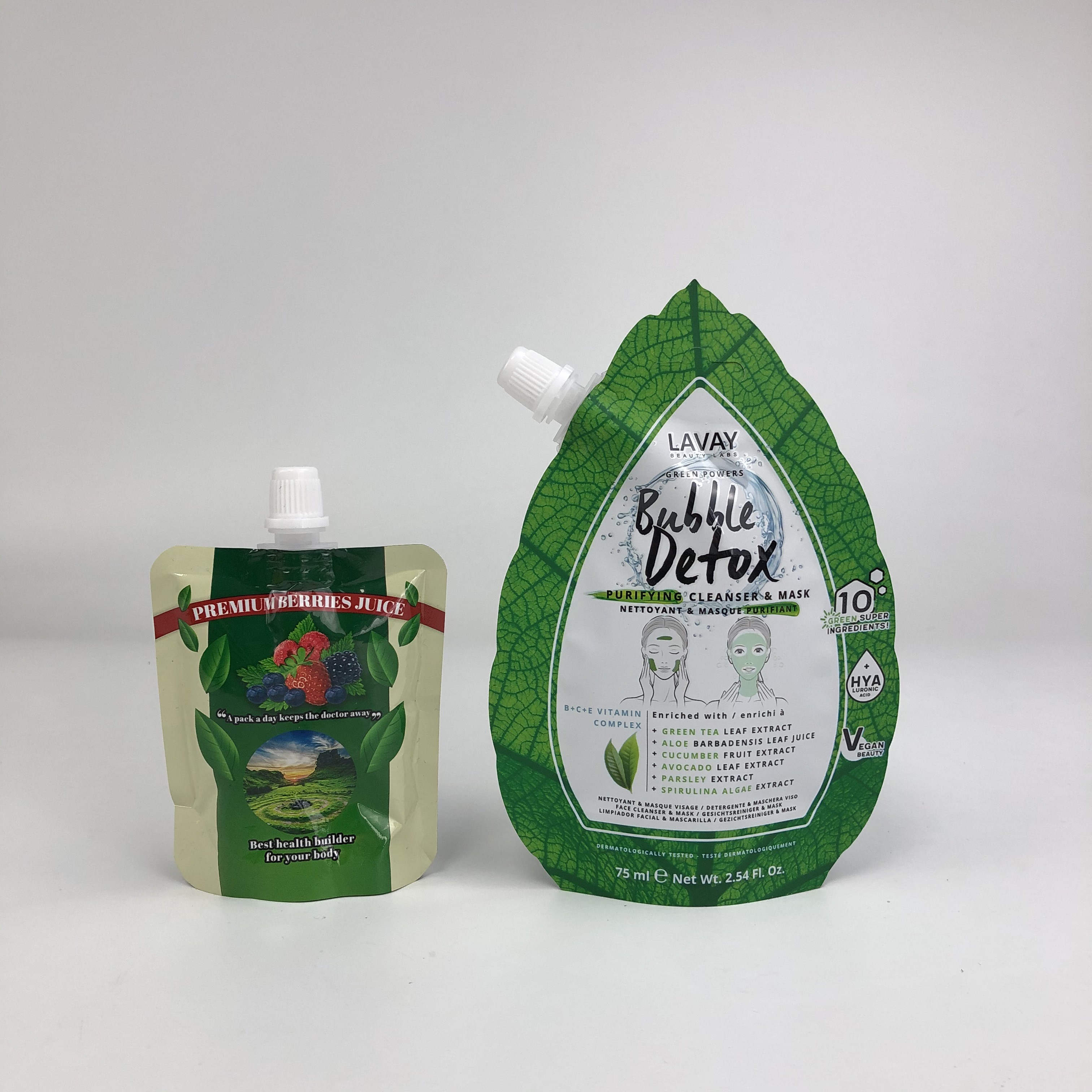 Kualitas Tinggi Logo Disesuaikan Ditcetak Desain Baru Kantong Spout Berguna Kembali Makanan Minuman Jus Wadah Susu Kantong Disegel