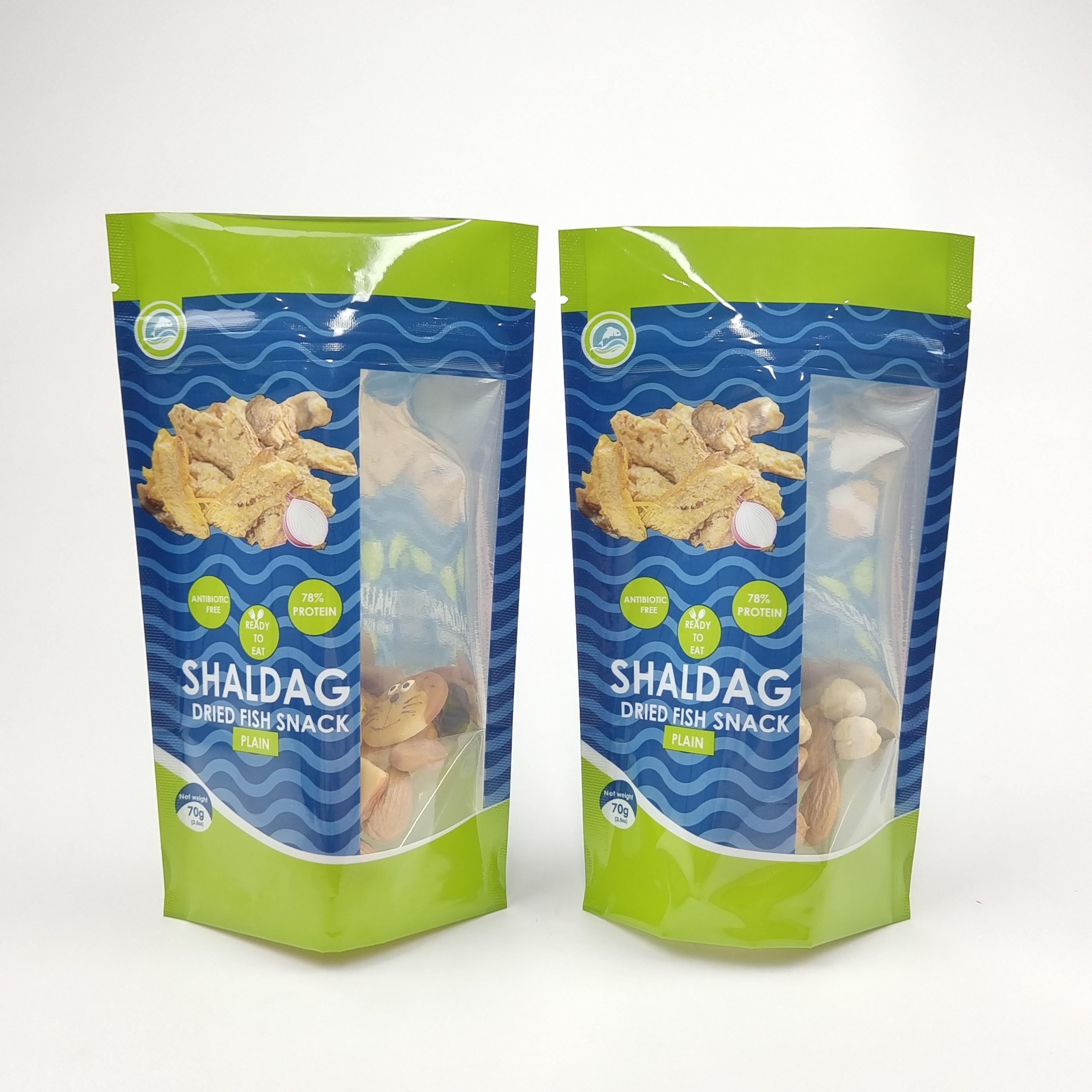 Digital Printed Eco Friendly Snack Bag Packaging dengan Zipper Plastic Food Seal Packaging yang dapat ditutup kembali