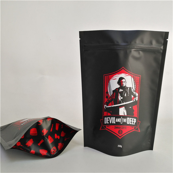 Custom Matte Finish Bau Proof Bags Kelembaban Proof Plastik Food Seal Kemasan