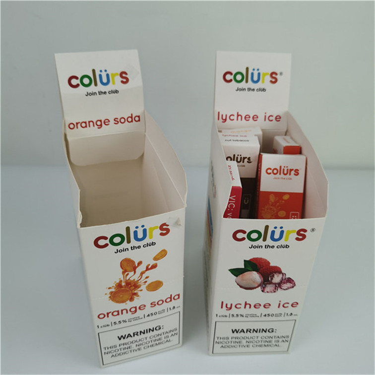 Hot Custom Logo Tear Away Display Box Karton PDQ Counter Corrugated Display Box