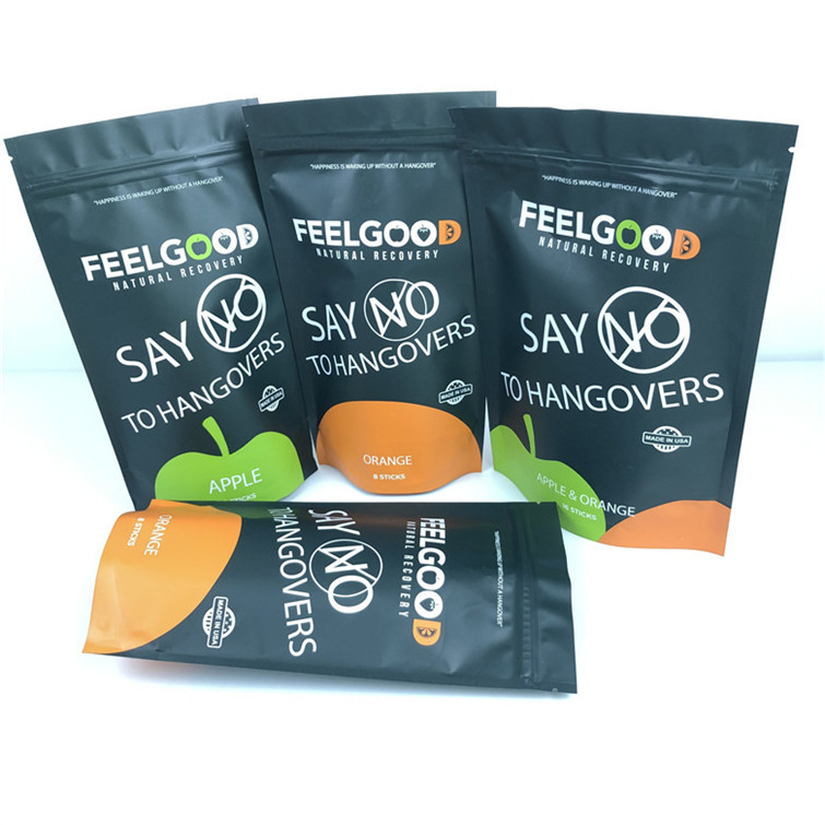 Ukuran dan Desain Disesuaikan Kebutuhan Aluminium Foil berdiri Zipper Bag Proof Bau Disesuaikan dicetak