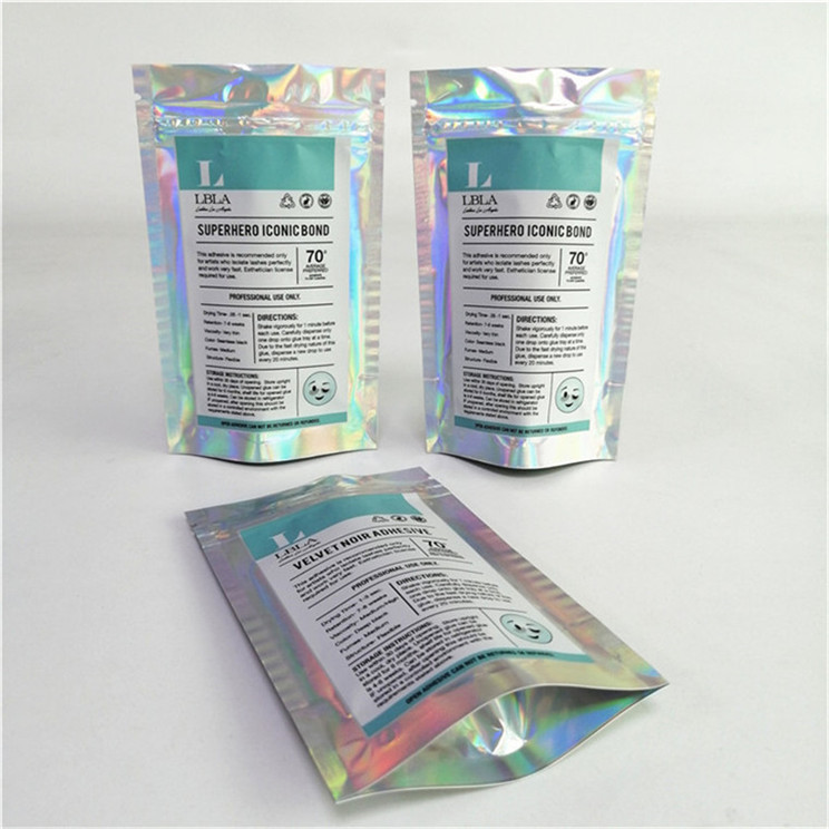 Grosir Disesuaikan Logo Digital Printing Plastik PET Lurus Harga Cocok Stand Up Bags dengan Zipper